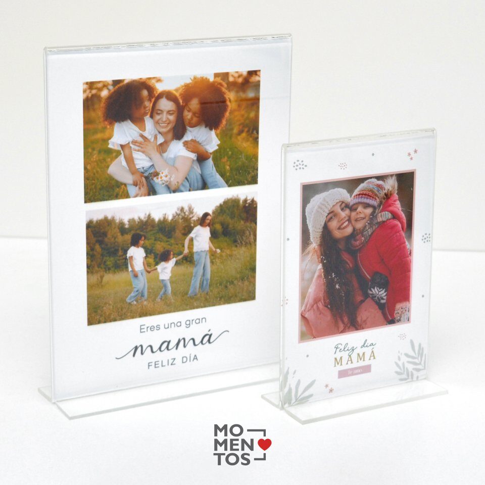 Portarretrato de acrílico con fotos