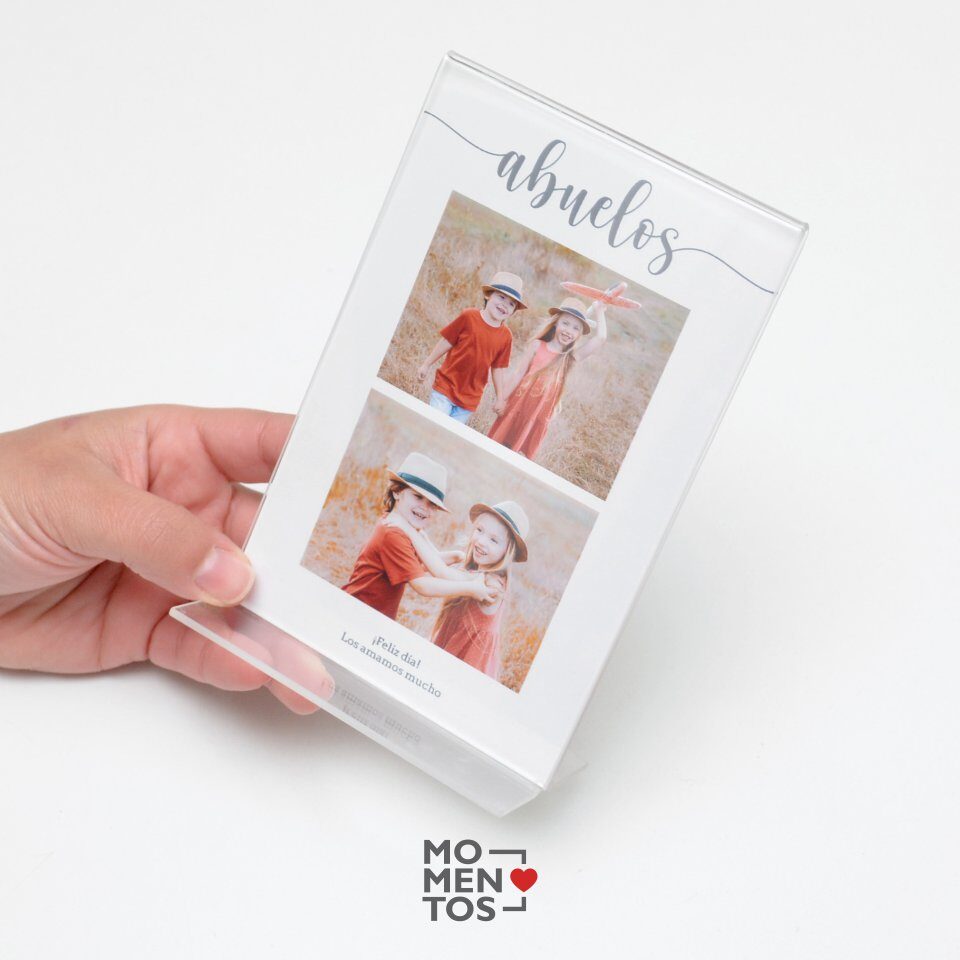 Portarretrato de acrílico con fotos
