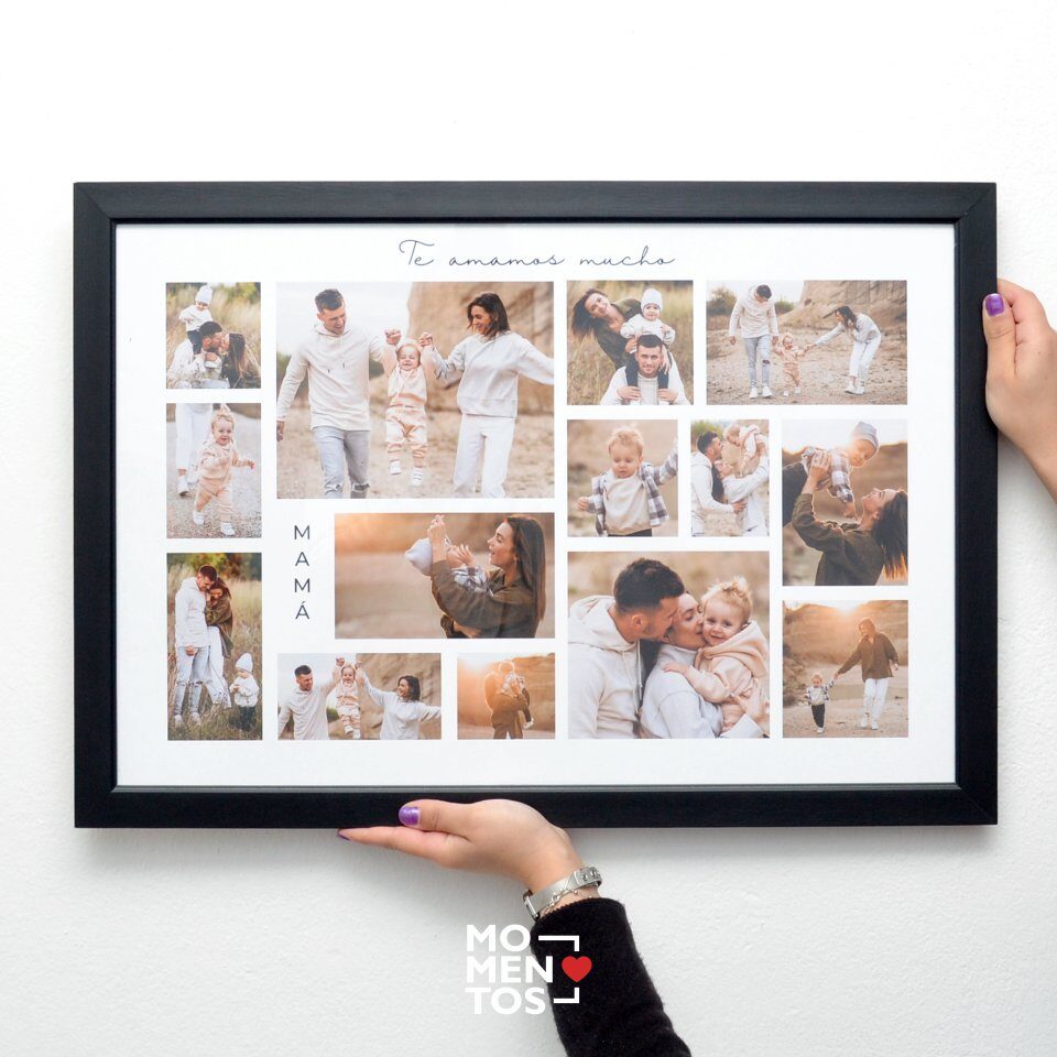 Cuadro 40x60 cm collage 14 fotos