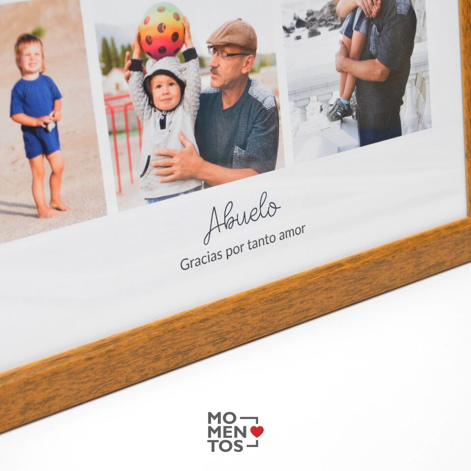 Cuadro 30x30 cm collage 7 fotos