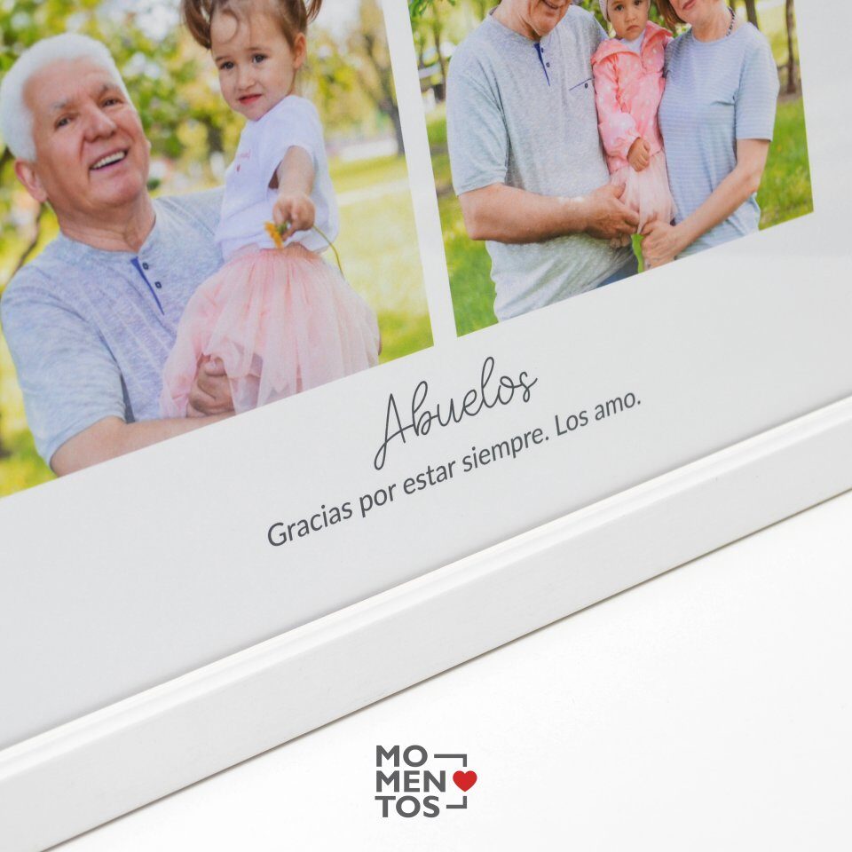 Cuadro 30x30 cm collage 4 fotos