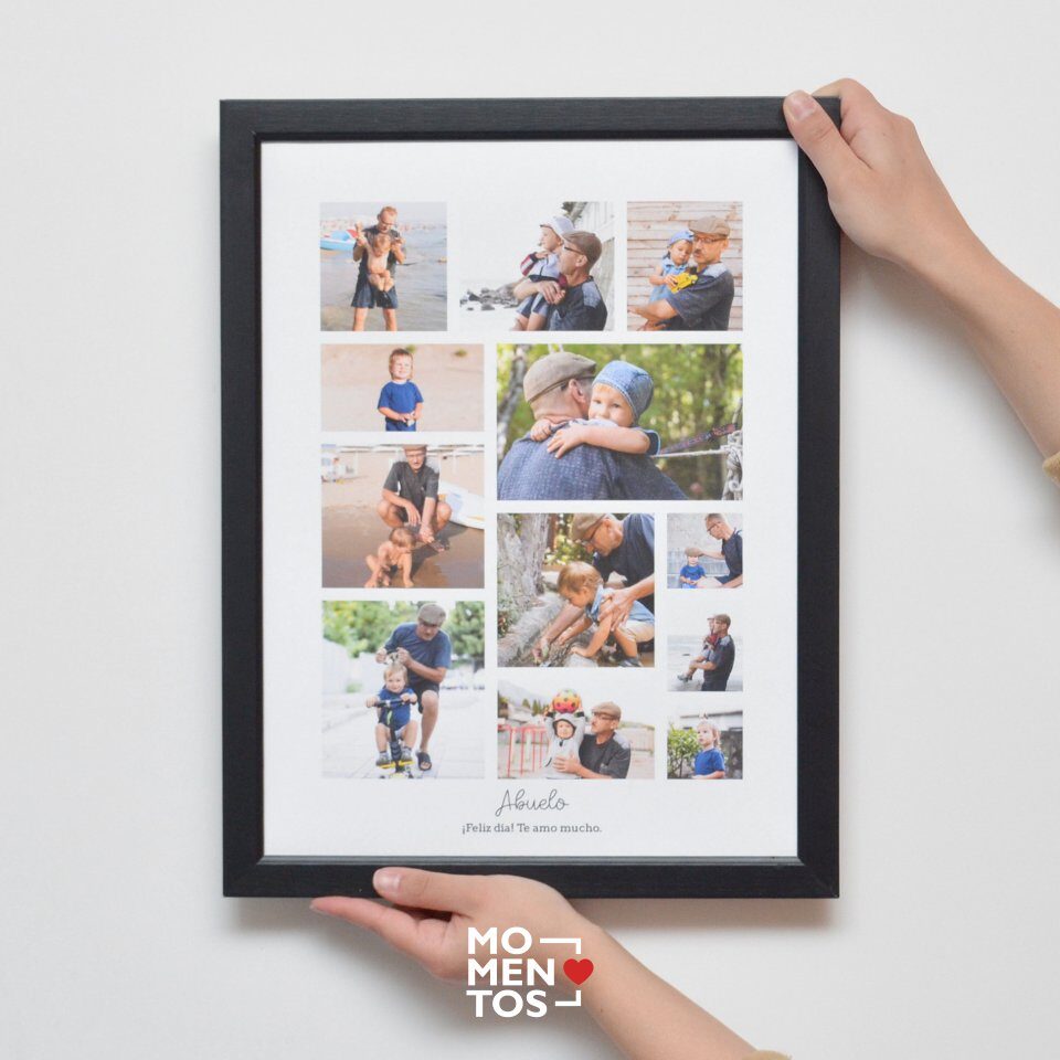 Cuadro 30x40 cm collage 12 fotos