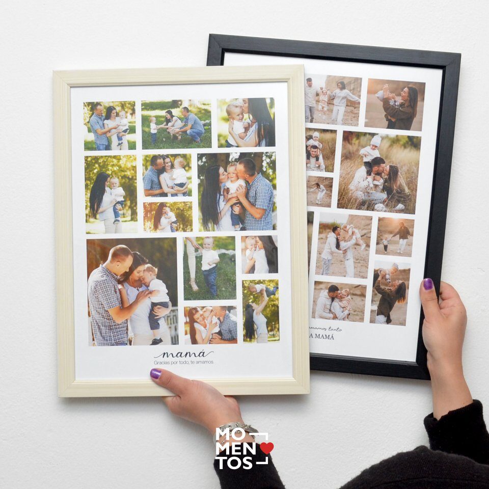 Cuadro 30x40 cm collage 12 fotos