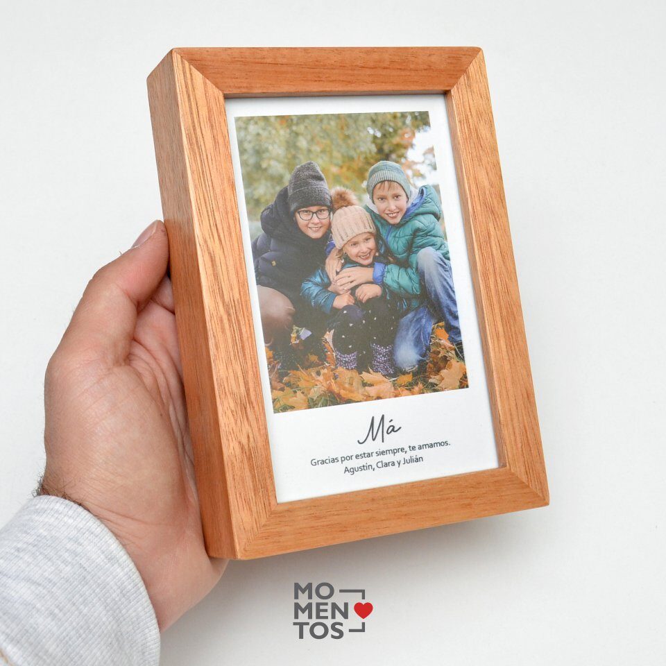 Cuadro 10x15 collage con fotos y frase