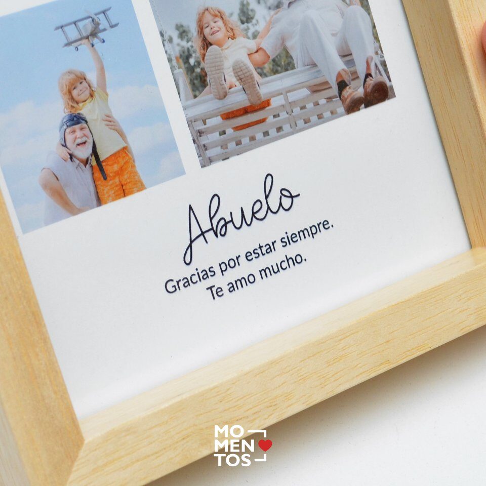 Cuadro 15x20 collage con fotos y frase