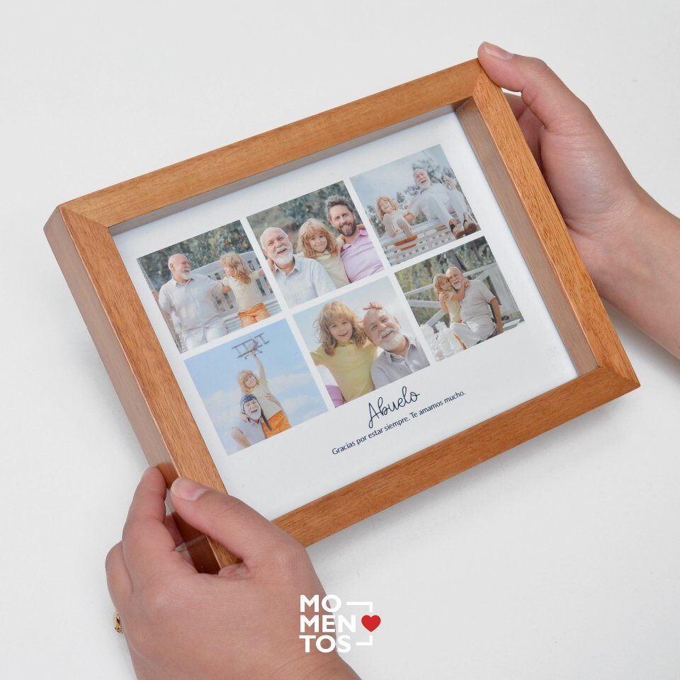 Cuadro 15x20 collage con fotos y frase