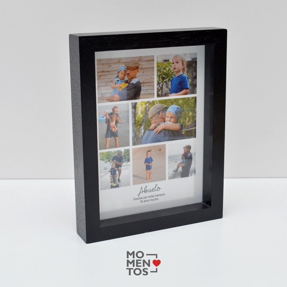 Cuadro 15x20 collage con fotos y frase