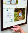 Cuadro con palillos, fotos y frase - Image 4