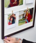 Cuadro con palillos, fotos y frase - Image 6